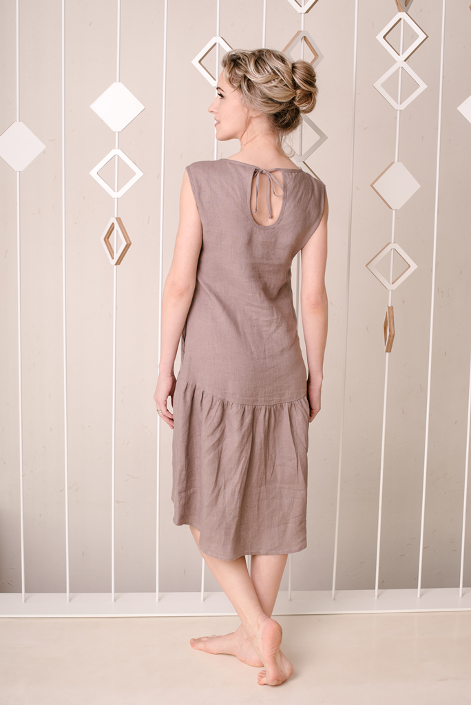 Linen tank dress