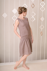 Linen tank dress