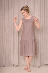 Linen tank dress