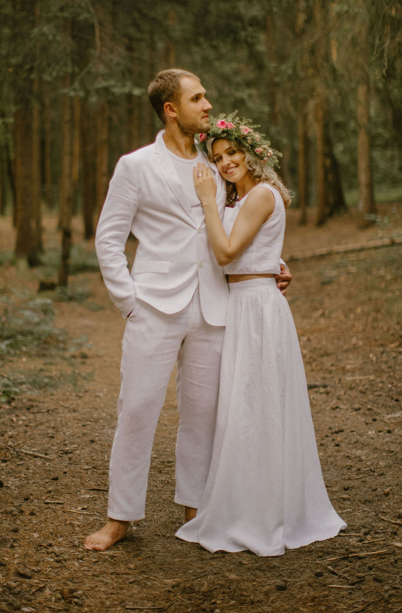 Linen Wedding Suit For Men