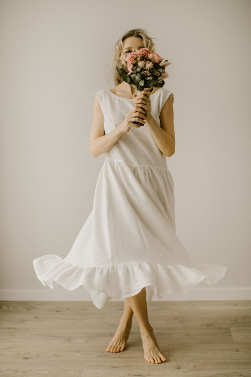 Asymmetrical Wedding Dress