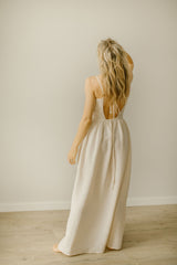 Minimalist Linen Wedding Dress