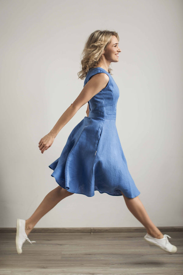 Linen elegant sundress
