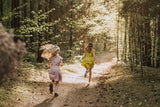 Loose linen girls dress
