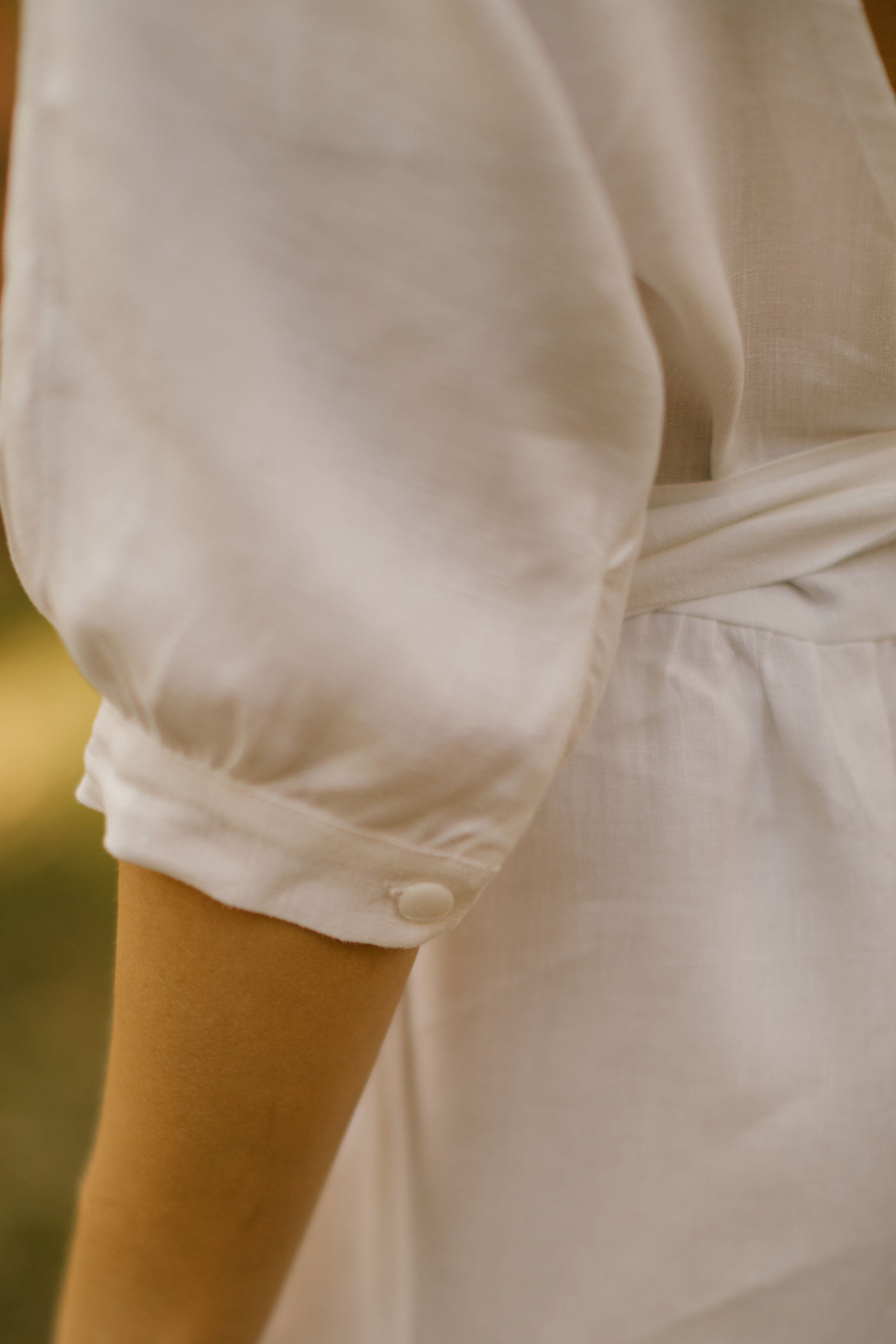 Linen Open Back Wedding Dress. Handcrafted. Ethically Made In Lithuania ...