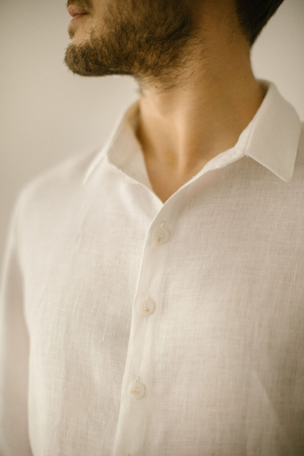 Linen groom shirt. Handcrafted by Linen Wedding Dress.