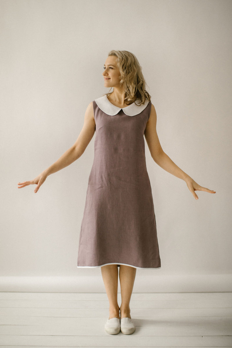 Linen Peter Pan Dress