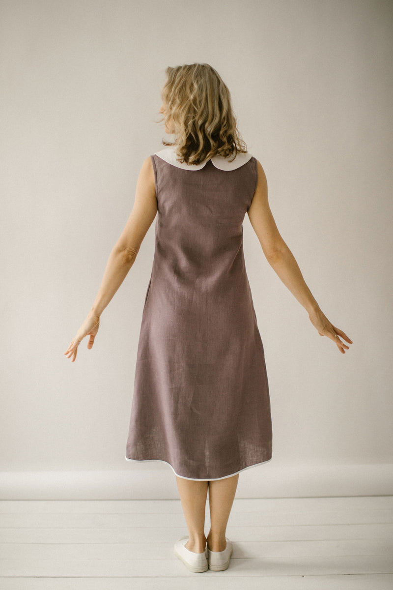 Linen Peter Pan Dress