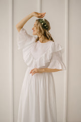 Linen Hippie Wedding Dress