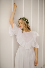 Linen Hippie Wedding Dress