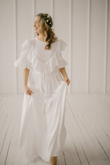 Linen Hippie Wedding Dress