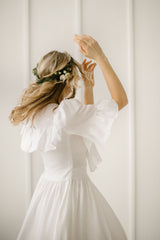 Linen Hippie Wedding Dress