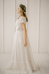 Linen Wedding Dress