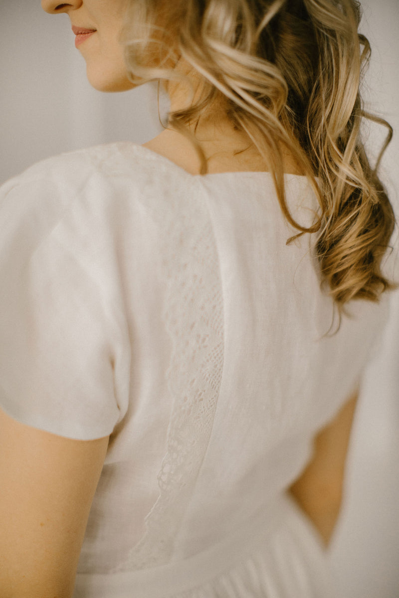 Linen Wedding Dress