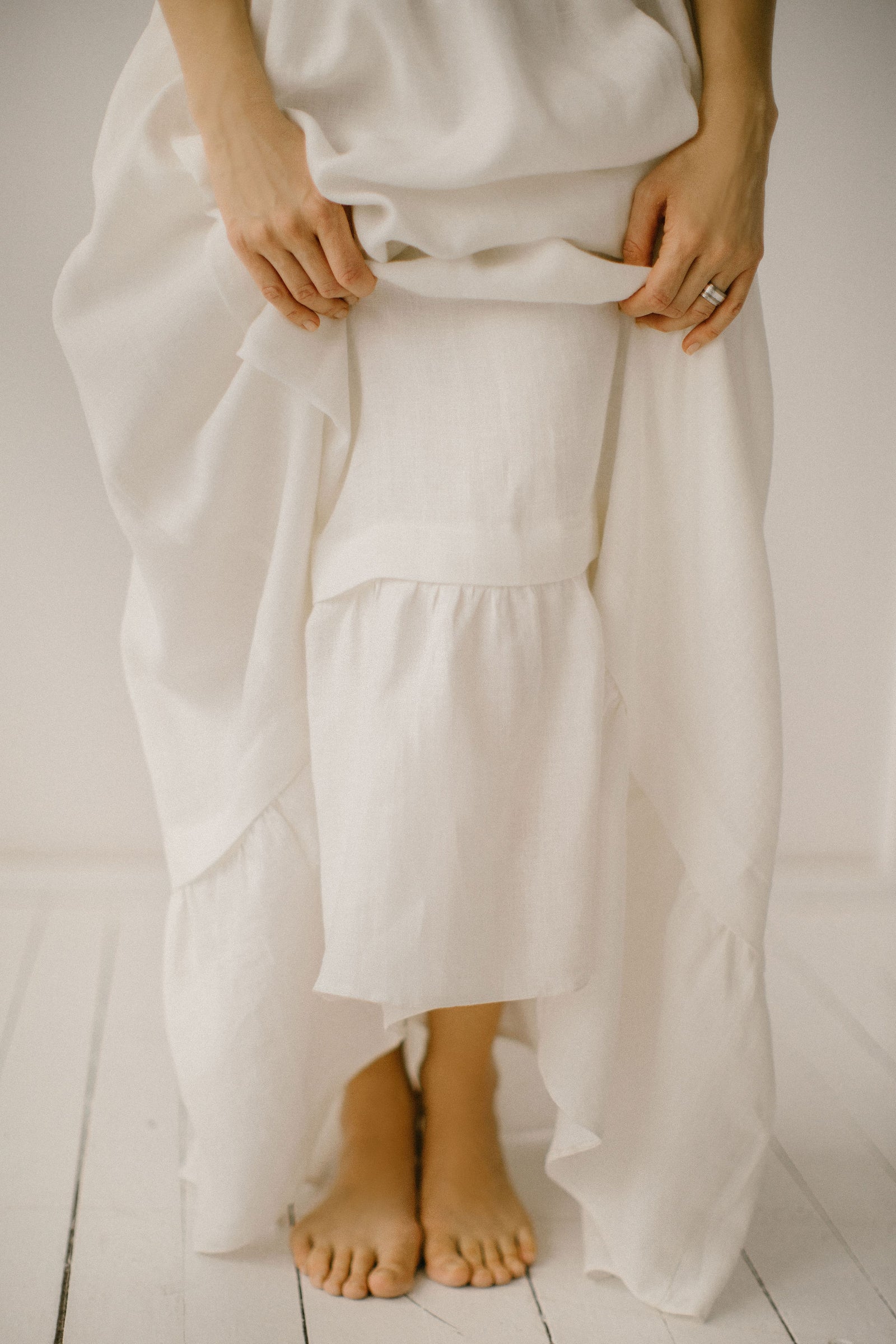 Linen Wedding Dress. Handcrafted. Ethically Made. World Wide Shipping