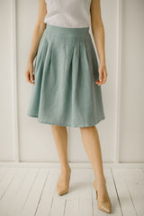 Elegant Linen Skirt