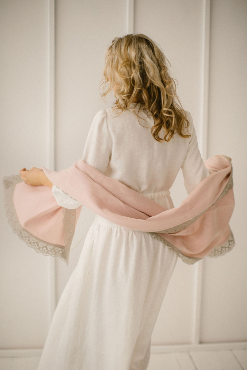 Linen Wedding Shawl