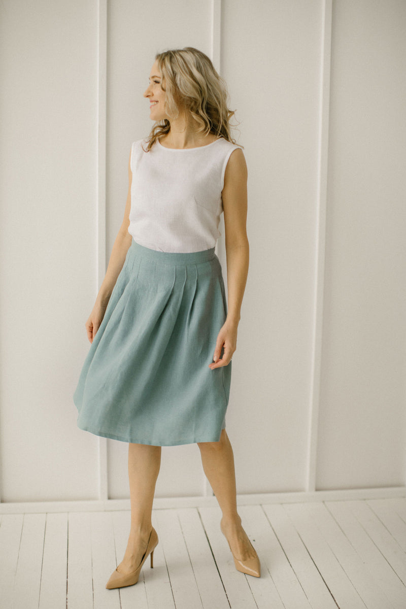 Elegant Linen Skirt