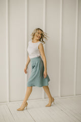 Elegant Linen Skirt