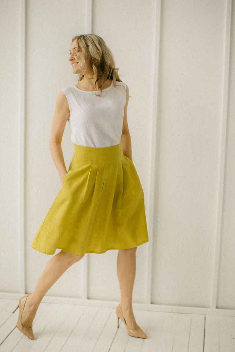 Elegant Linen Skirt