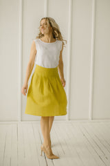 Elegant Linen Skirt