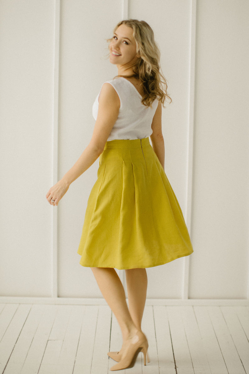 Elegant Linen Skirt