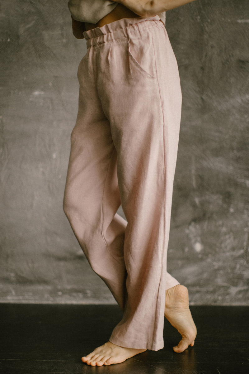 Loose linen pants