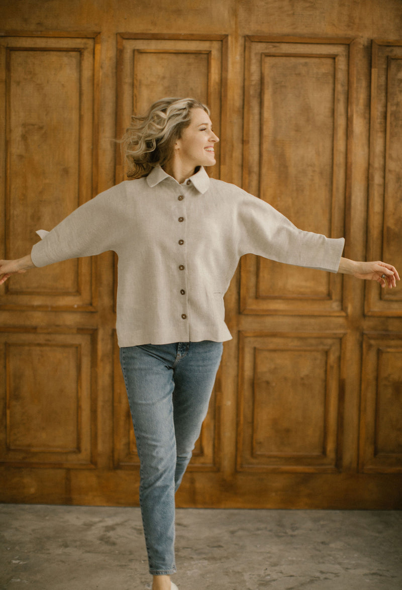 Loose Linen Jacket