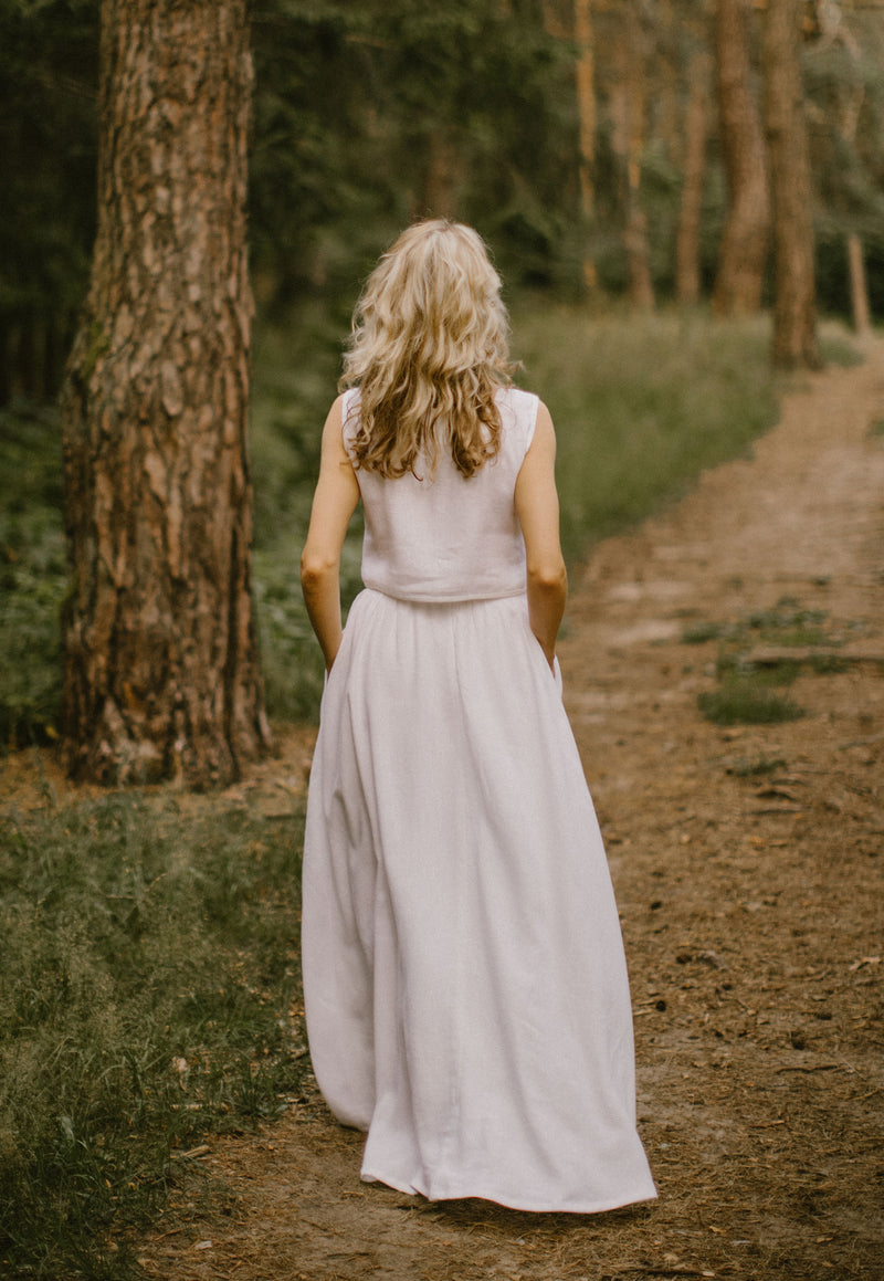 Linen Crop Top