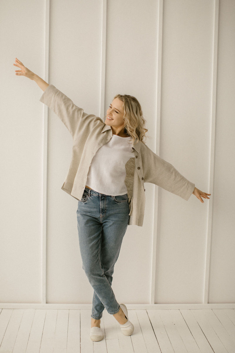 Loose Linen Jacket