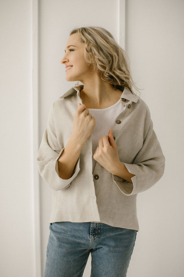 Loose Linen Jacket