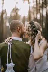 Linen Wedding Reticule