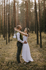 Linen Wedding Reticule