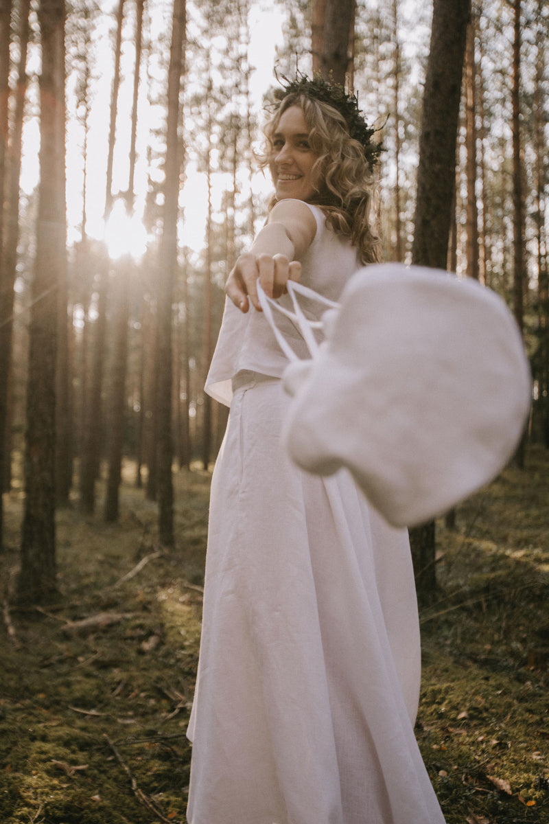 Linen Wedding Reticule