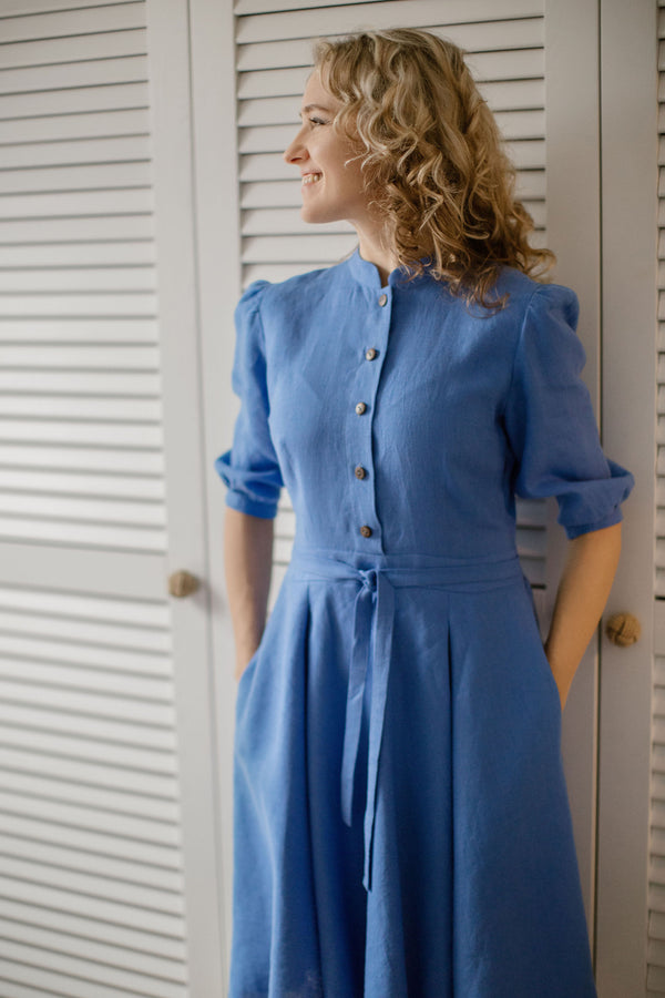 Elegant linen dress