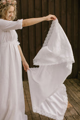 Linen Wedding Shawl