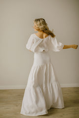 Linen Wedding Dress Set