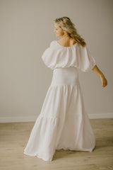 Linen Wedding Dress Set