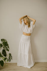 Linen Wedding Dress Set