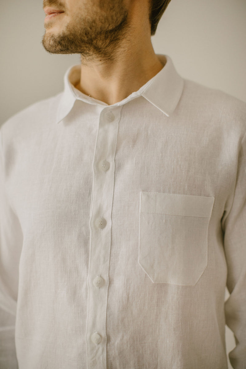 Relaxed Linen Groom Shirt