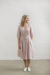 Linen Vintage Dress