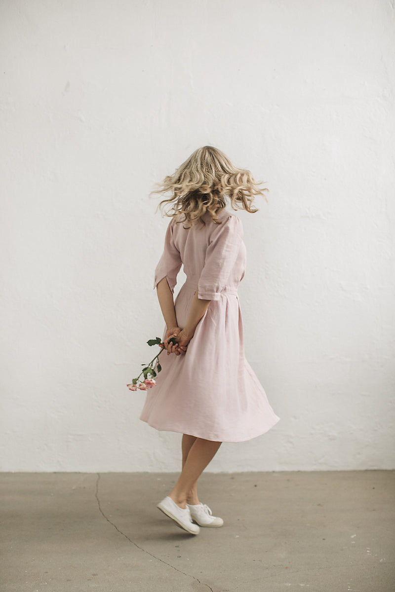 Linen Vintage Dress