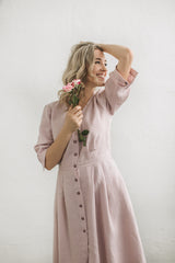 Linen Vintage Dress