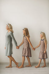 Linen modest dress